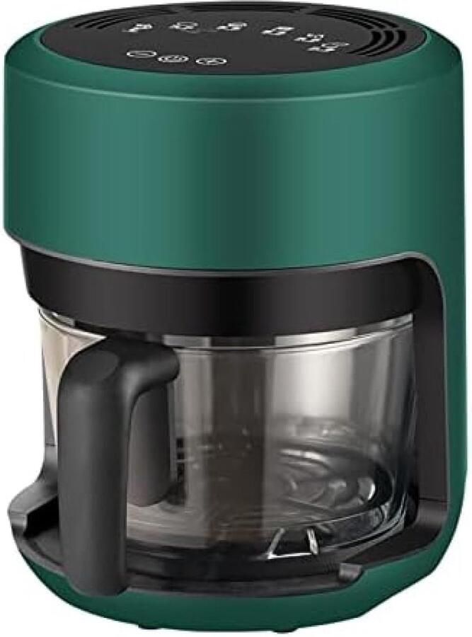 Airfryer Olievrije Frituurpan Gezond Koken Transparante Glazen Binnenruimte 2.5 Liter Groen