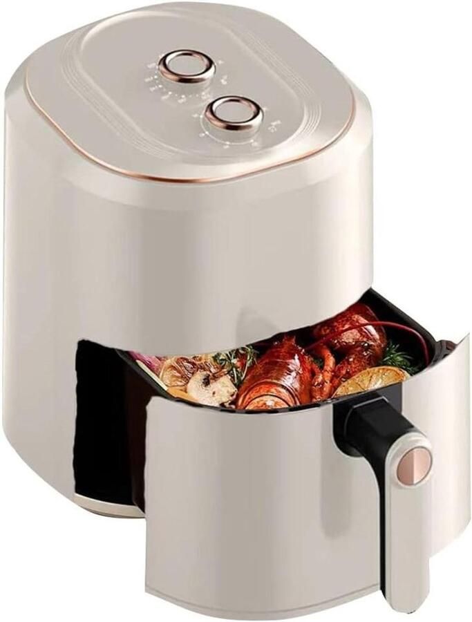 Airfryer Oven Friteuse Heteluchtoven Gezond Koken Olievrij Frituren 6 Liter Wit