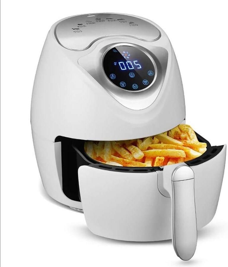 Airfryer Oven Hetelucht Friteuse Gezond Koken Snelle Verwarming 2.6 Liter Wit