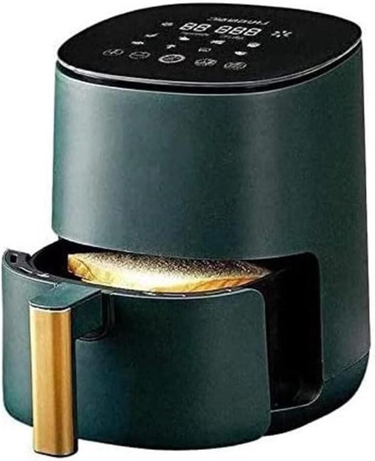 Airfryer Oven Kleine Friteuse Gezond Bakken Touchscreen Bediening 2.5 Liter Mat Zwart