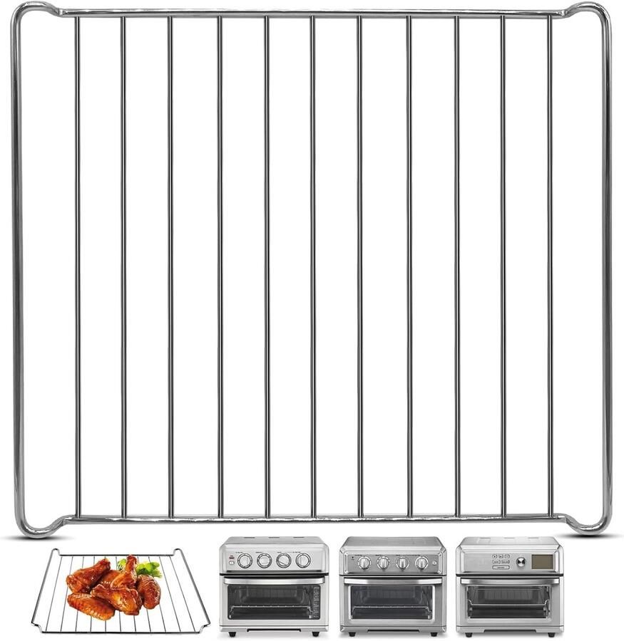 Airfryer Rek Accessoire Mand Gezond Koken Food Grade RVS 12.4 x 11 Inch Zilver