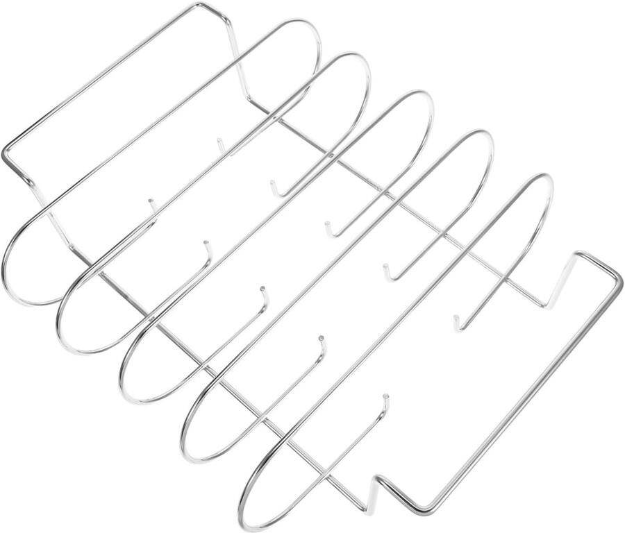 Airfryer Rooster Grill Gereedschap Gelijkmatig Grillen Verstelbaar 31 x 26 x 7.3 cm Zilverkleurig