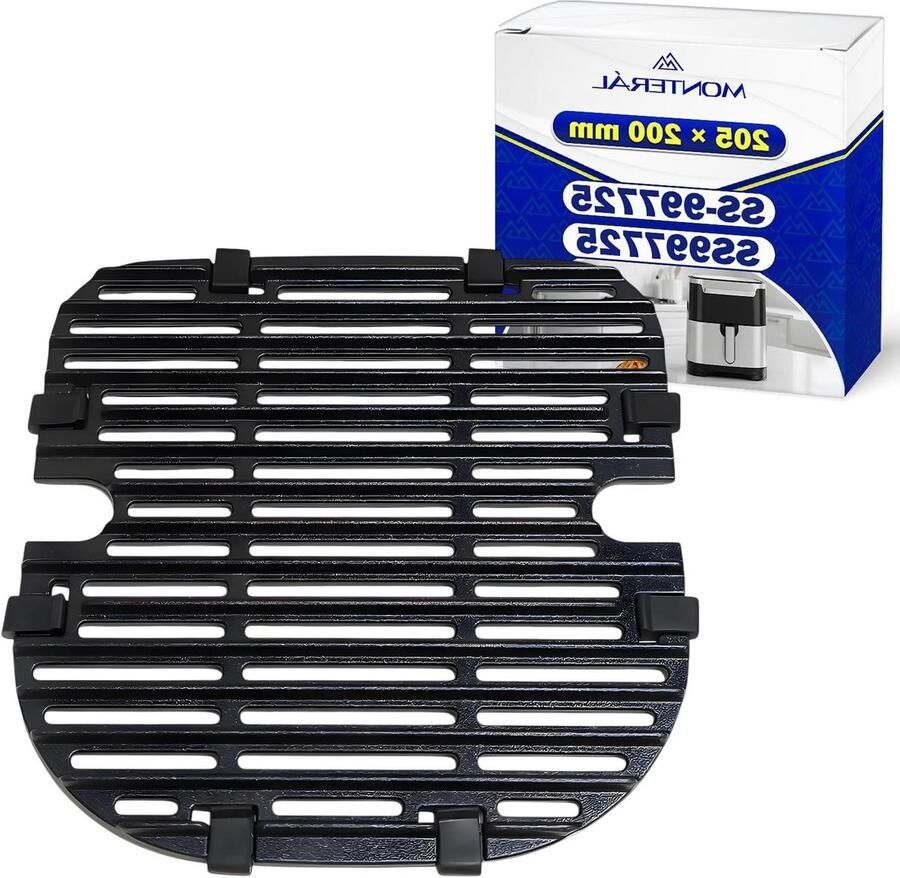 Airfryer Rooster Vervangend Rooster Airfryer Gebruik Originele Code Compatibel 205 x 200 mm Zilver
