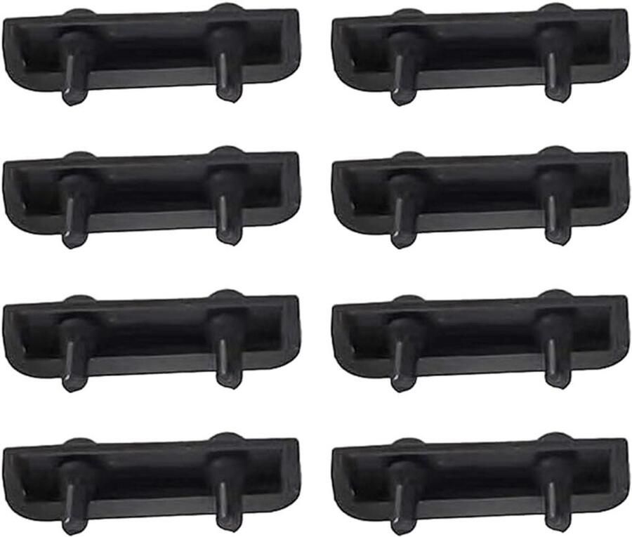 Airfryer Rubber Bumper Crisper Plate Protectors Airfryer Onderdelen Hittebestendig Siliconen 2.2 cm x 1.5 cm Zwart