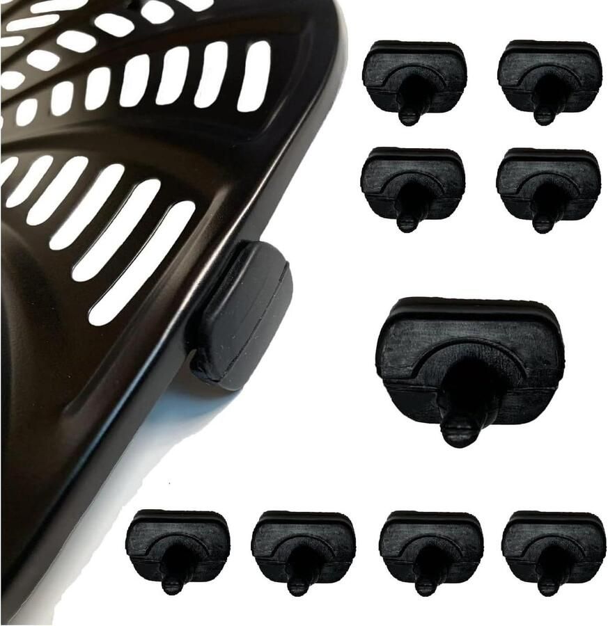 Airfryer Rubber Voetjes Airfryer Accessoires Bescherming Lade Food Grade Siliconen 8 stuks Zwart