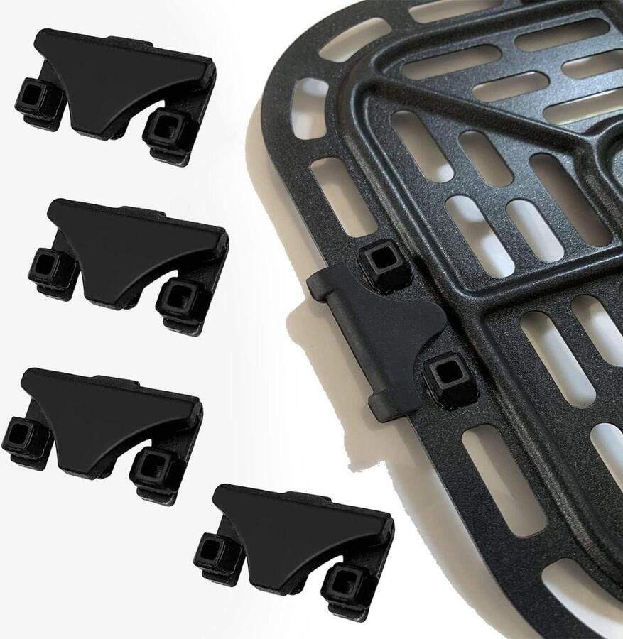 Airfryer Rubber Voetjes Friteuse Beschermers Voorkom Krassen Hittebestendig Siliconen 4 stuks Zwart