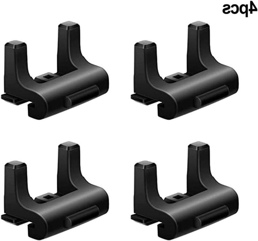 Airfryer Rubberen Bumper Friteuse Accessoires Bescherming Mand Voedselveilige Siliconen 4 stuks Zwart