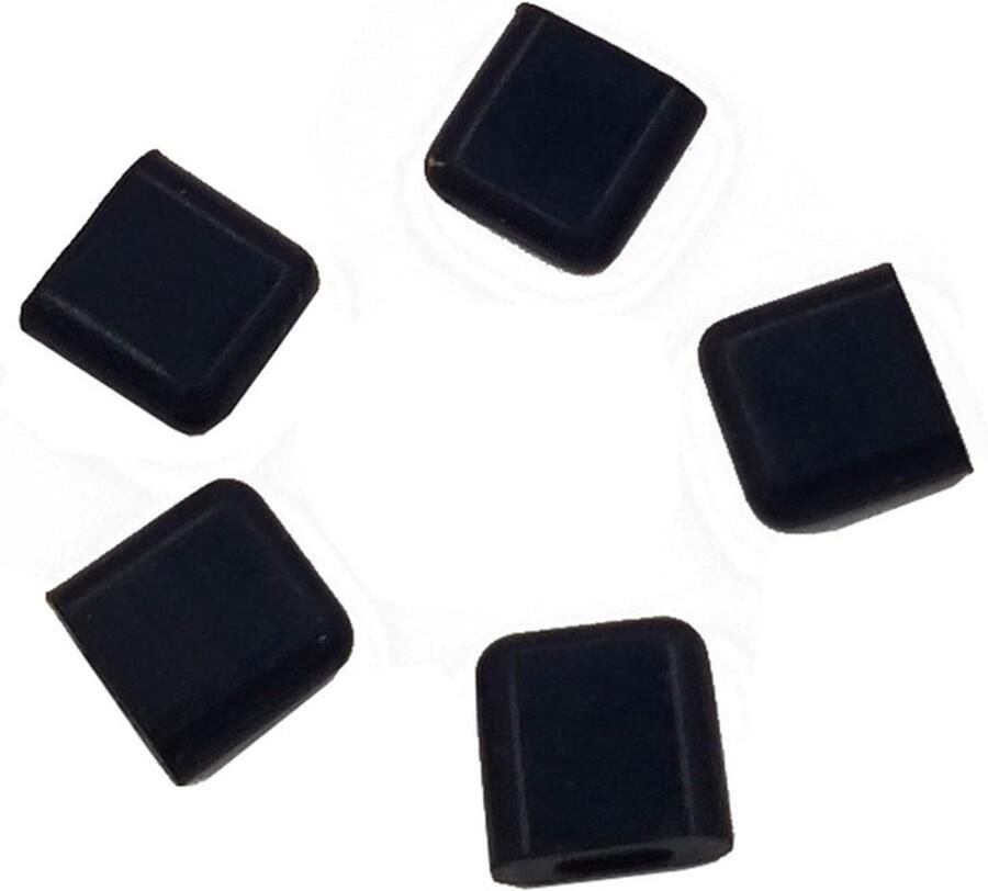 Airfryer Rubberen Voetjes Beschermende Covers Crispplaat Beschermen Hittebestendig Siliconen 5 Stuks Zwart