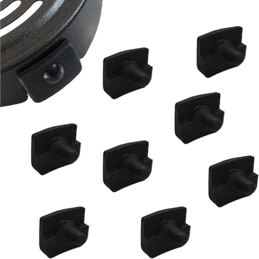 Airfryer Rubberen Voetjes Reserve Rubberen Bescherming Airfryer BPA-Vrij Materiaal 8 Stuks Zwart