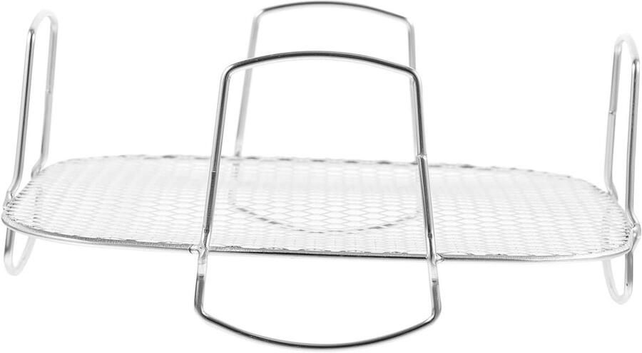 Airfryer RVS Rek Keuken Grillrek Gelijkmatig Grillen Roestvrij Staal 21 x 21 x 9.2 cm Zilver