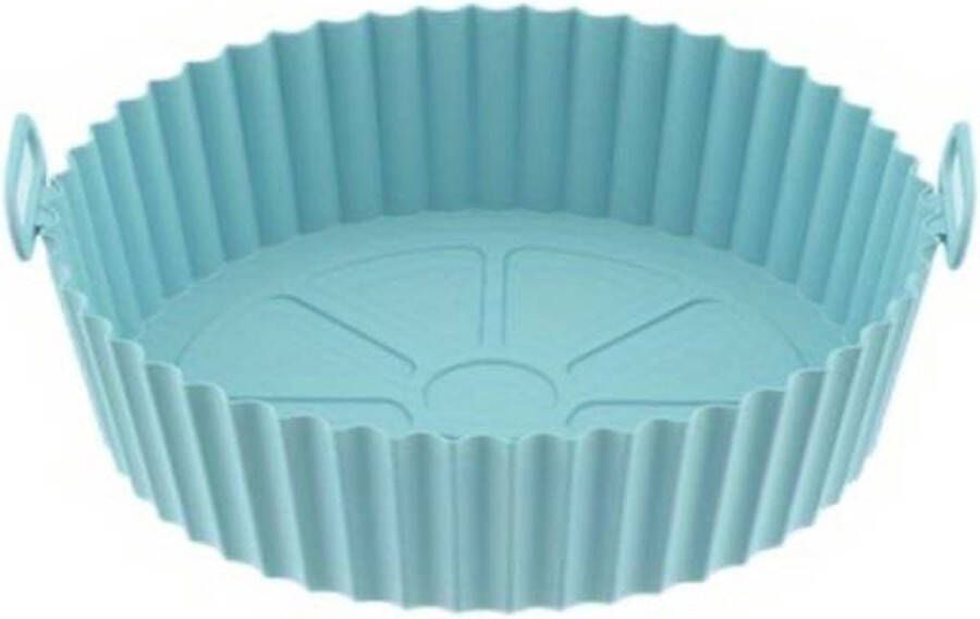 Airfryer Siliconen Bakje Herbruikbaar 20 5CM Blauw
