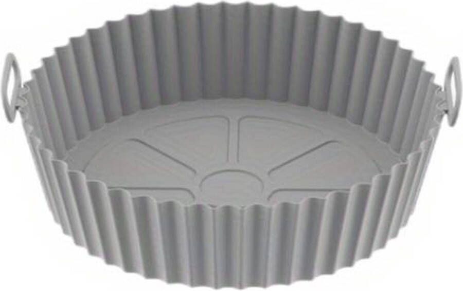 Airfryer Siliconen Bakje Herbruikbaar 20 5CM Grijs