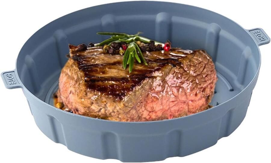 Airfryer Siliconen Bakplaat Airfryer Voering Mat Gezonder Koken Olie Scheidend Ontwerp 24.6 x 24 cm