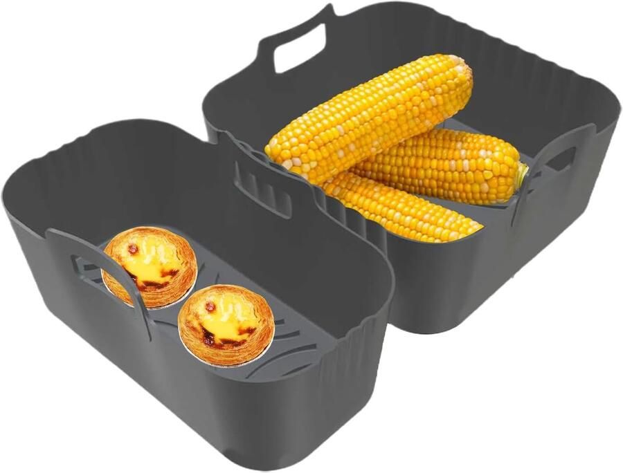 Airfryer Bakje Silicone Bakplaat Inzetstuk Koken Bakken Stomen Herbruikbaar Anti-aanbak 24 x 176 cm
