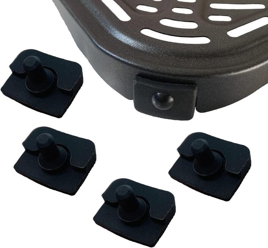 Airfryer siliconen bumpers voor 6 8QT COSORI Airfryers 4 stuks verbeterde rubberen lipjes voor luchtfriteuse rubberen onderdelen rubberen voeten rubberen onderdelen rubberen stoppen voor 6 8