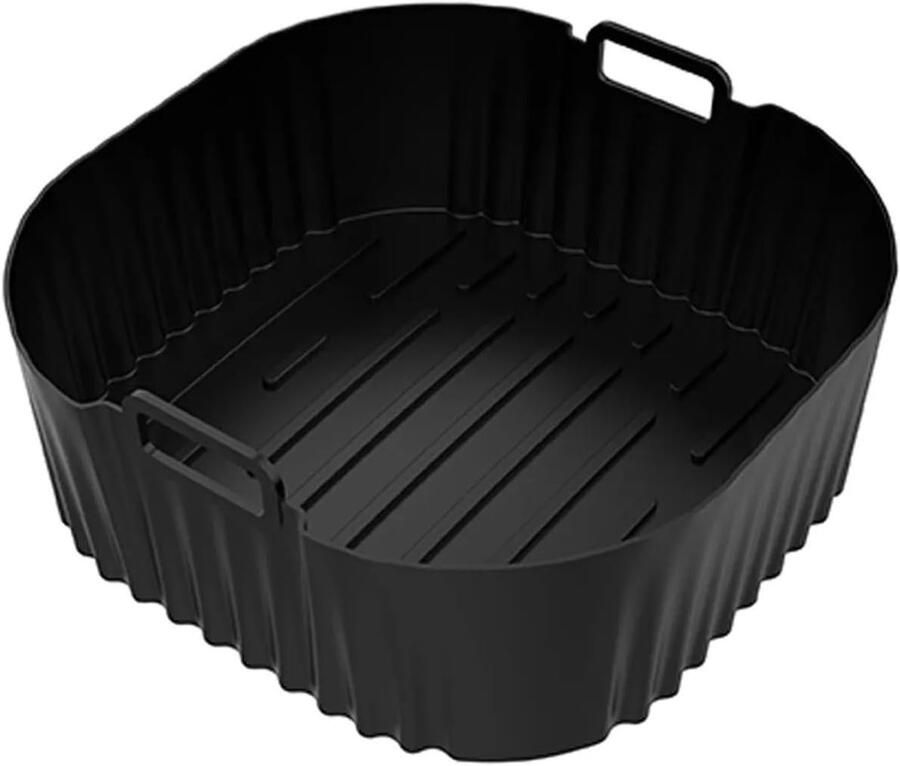 Airfryer Siliconen Inzetstukken Airfryer Bakvorm Gelijkmatig Koken Herbruikbaar en Anti-aanbak 20 x 17 x 2 cm