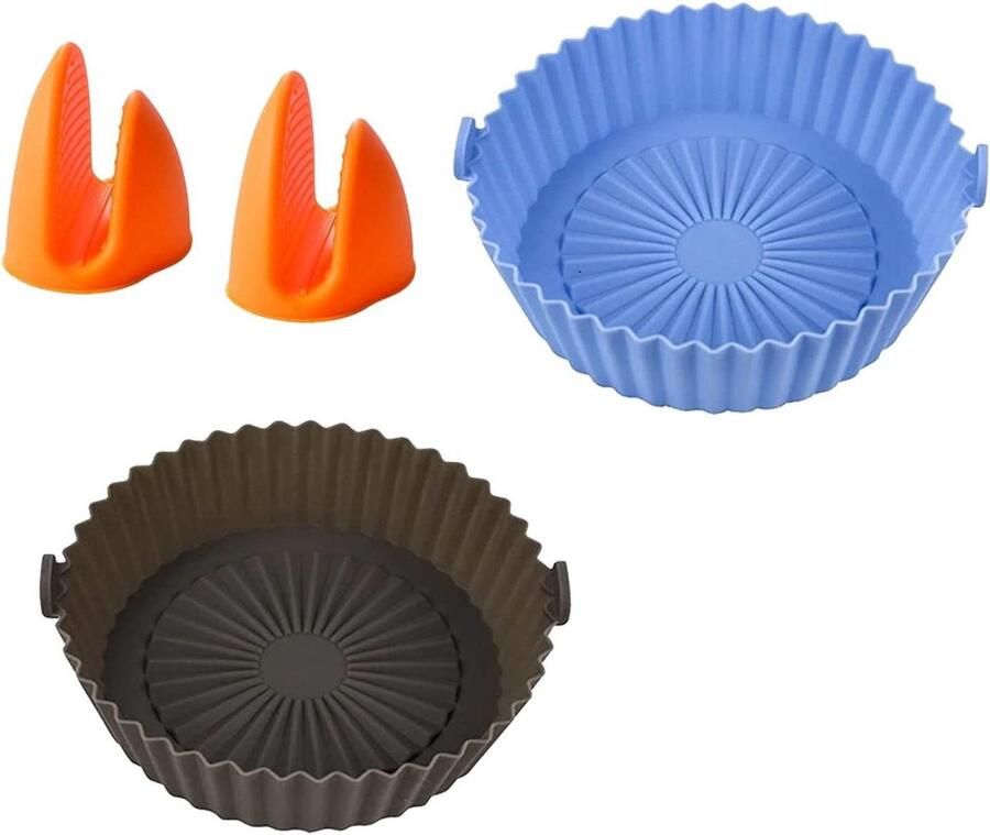 Airfryer Siliconen Liner Herbruikbare Bakvorm Veilig Bakken Vaatwasserbestendig 23 x 20 x 6 cm