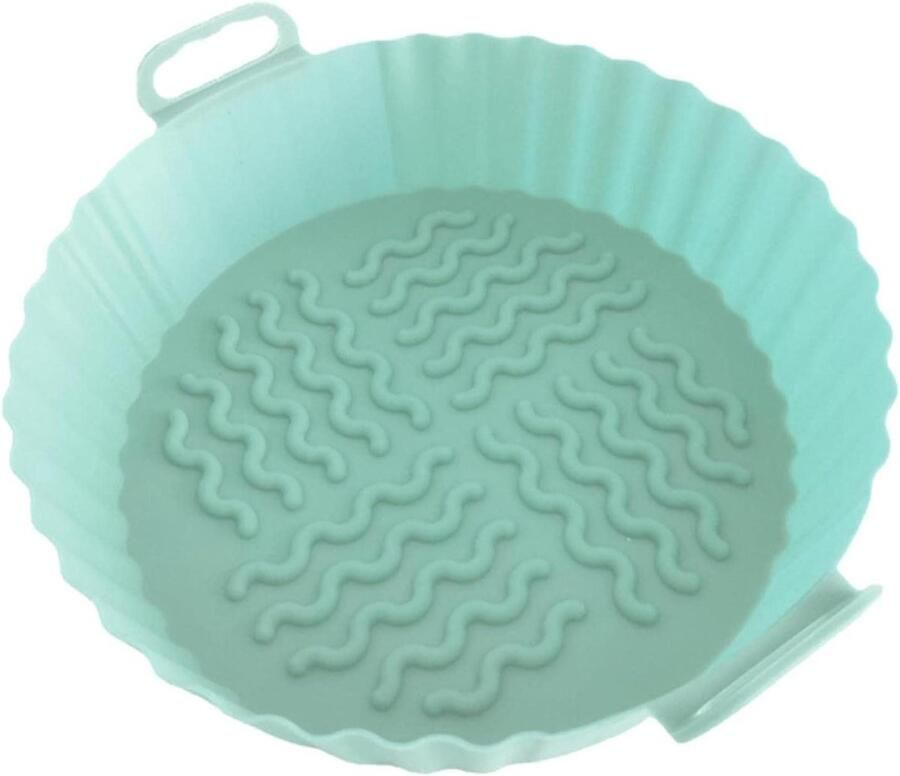 Airfryer Siliconen Pad Bakplaat Ronde Mat Bakken en Grillen Hittebestendig Materiaal 7.5 inch Groen
