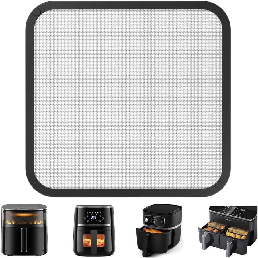 Airfryer Spatbescherming Vetvanger Accessoire Apparaat Beschermen Hittebestendig Roestvrij Staal 18.6 x 7.8 cm