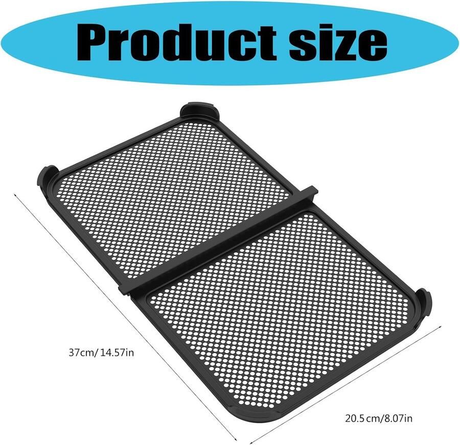 Airfryer Spatscherm Friteuse Deksel Schoon Koken Opvouwbaar Ontwerp 37 x 20.5 cm Zilver