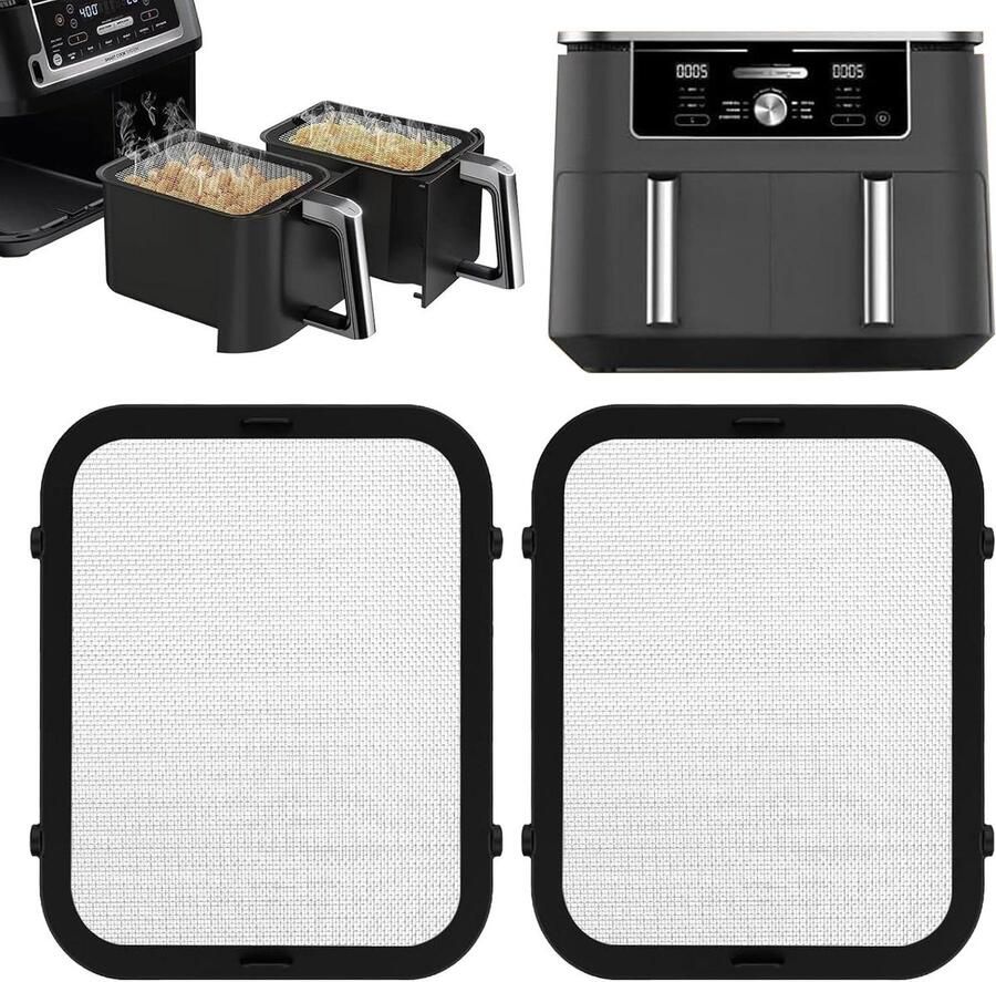 Airfryer Spatscherm Vetvanger Accessoire Apparaat Beschermen Fijn RVS Netwerk 8.5L 10L Modellen Zwart