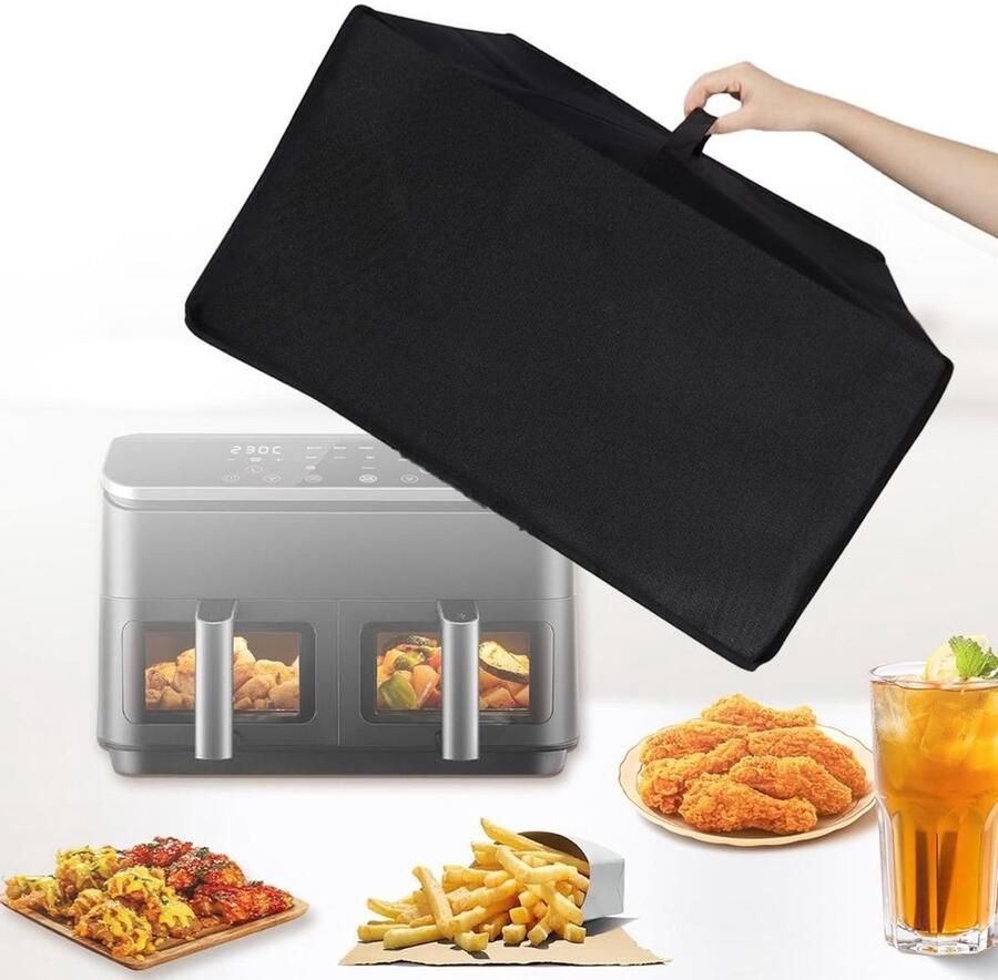 Airfryer stofkap accessoire: Geschikt voor Ninja AF400EUCP AF400EU AF451EU AF300EU heteluchtfriteuse stofkap afmeting 49x40x30 cm