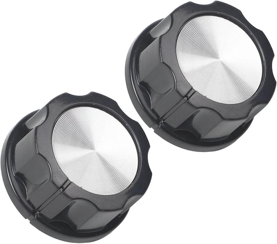 Airfryer Timer Schakelaars Oven Knoppen Keuken Apparaten Robuust Plastic 2 Stuks Zwart