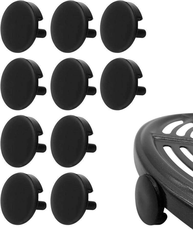 Airfryer Tray Bumpers Beschermdoppen Friteuse Bescherming Keukenapparatuur Hittebestendig tot 250C 2 cm Zwart