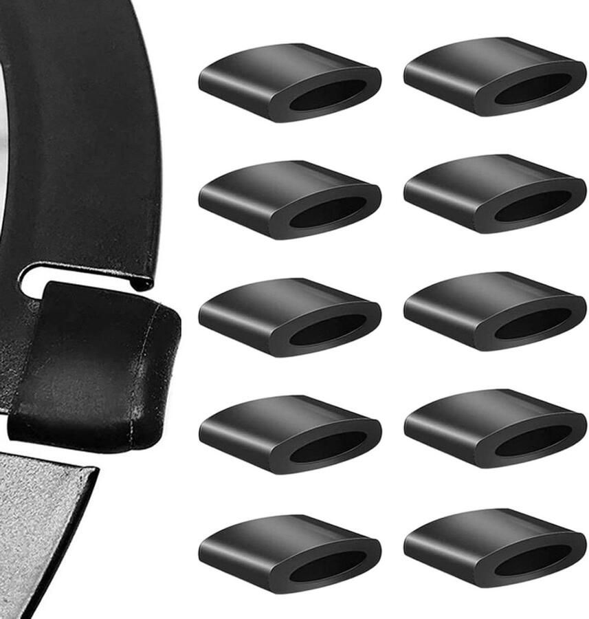 Airfryer Voetjes Beschermende Tips Voorkom Krassen Hittebestendig Materiaal 10 Stuks Zwart