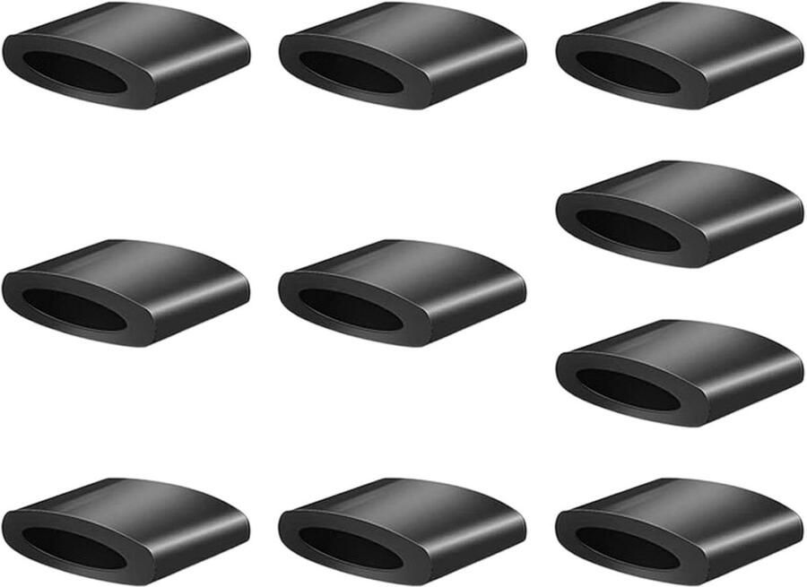 Airfryer Voetjes Reserveonderdelen Accessoires Apparaat Beschermen Hittebestendig Siliconen 10 Stuks Zwart