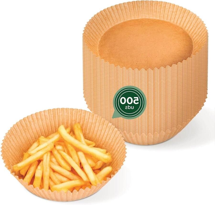 Airfryer Vormen Papieren Bakjes Lucht Frituren Anti-aanbaklaag 500 Stuks Niet gespecificeerd