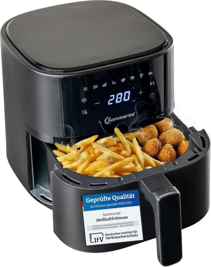 Airfryer XL 4.0L met Touchscreen 8 Programma's 1500W Gezond Frituren & Energiebesparend