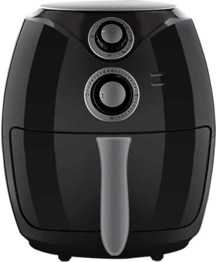 Airfryer XL Hete Lucht Oven Gezond Koken 50% Meer Gelijkmatig 27x32CM Zwart