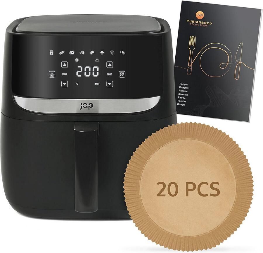 Airfryer XXL 5 7L Heteluchtfriteuse met Gratis Receptenboek en Handmatige en Automatische Functies