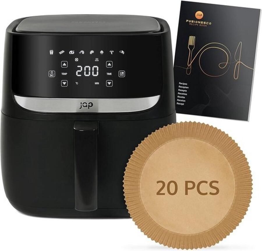 Airfryer XXL 5 7L Heteluchtfriteuse met receptenboek en handmatige en automatische functies