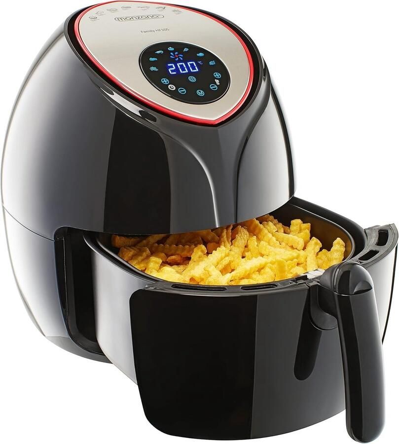 Airfryer XXL 6 5 Liter – 1800W – 9-in-1 Heteluchtfriteuse met Timer en Temperatuurregeling
