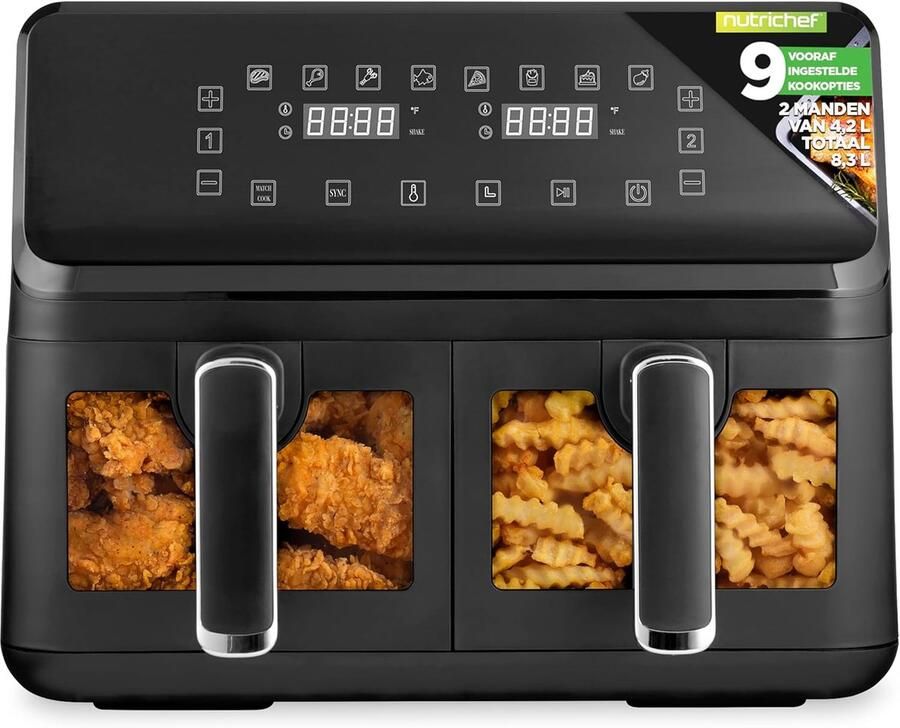 Airfryer XXL Dubbele Mand Airfryer keukenhulp