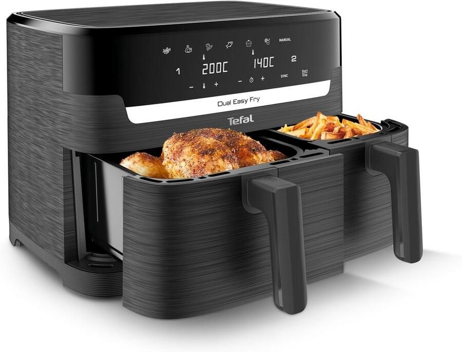 Airfryer XXL Dubbele Mand Airfryer kookset