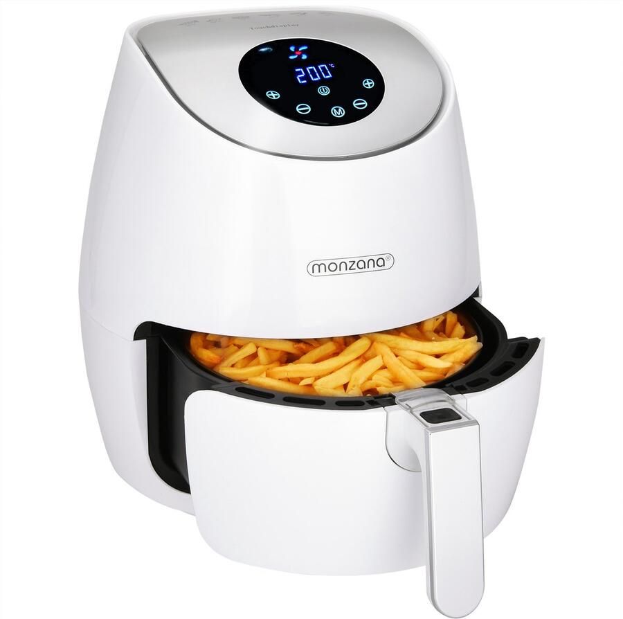 Airfryer XXL Heteluchtfriteuse Heteluchtoven Hetelucht Airfryer 3 6 liter 1500W Wit - Foto 1