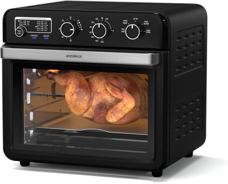 Airfryer XXL Heteluchtoven Multifunctionele Oven Gezond Koken XXL Capaciteit 34 Liter Zwart