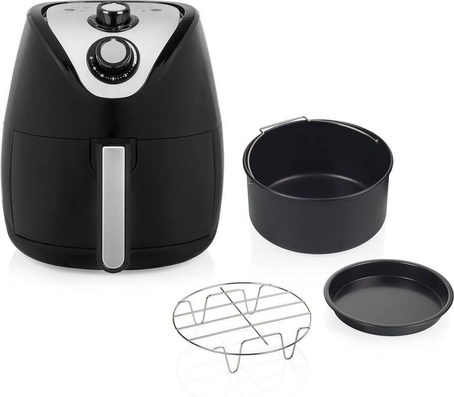 Airfryer XXL Inhoud 4 5 Liter – Geschikt voor het hele gezin 1500 Watt Zwart