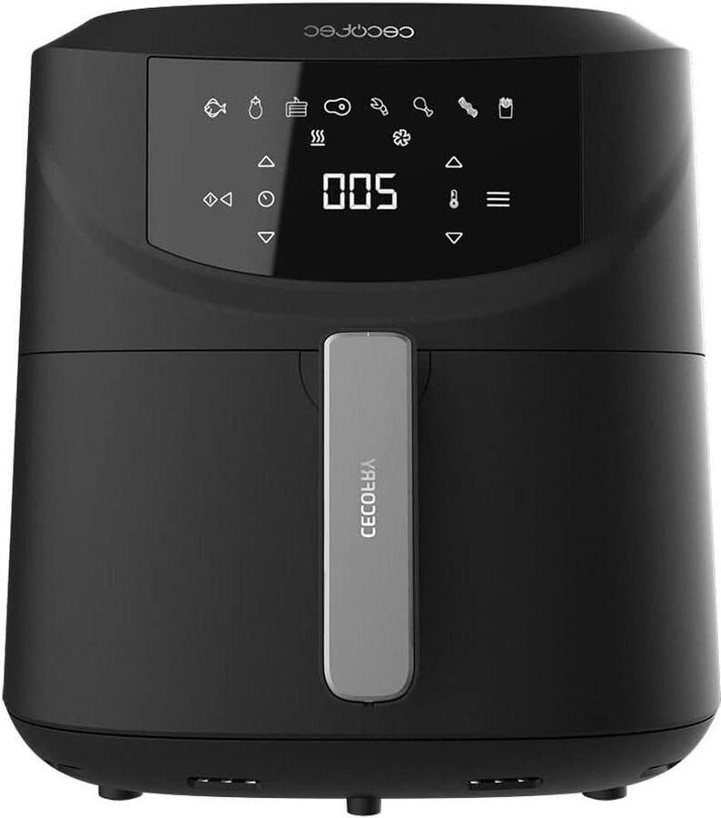 Airfryer Zonder Olie Heteluchtfriteuse Gezond Koken PerfectCook Technologie 7.6 Liter Zwart