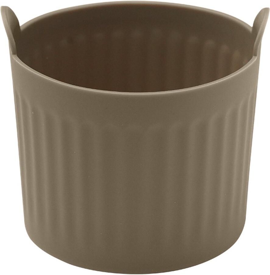 Airfryer bakaccessoires 5 stuks siliconen bakvormpjes anti-aanbak airfryer-accessoires airfryer-eimallen geschikt voor eieren cupcakes muffins pudding taart crème grijs stijl 2