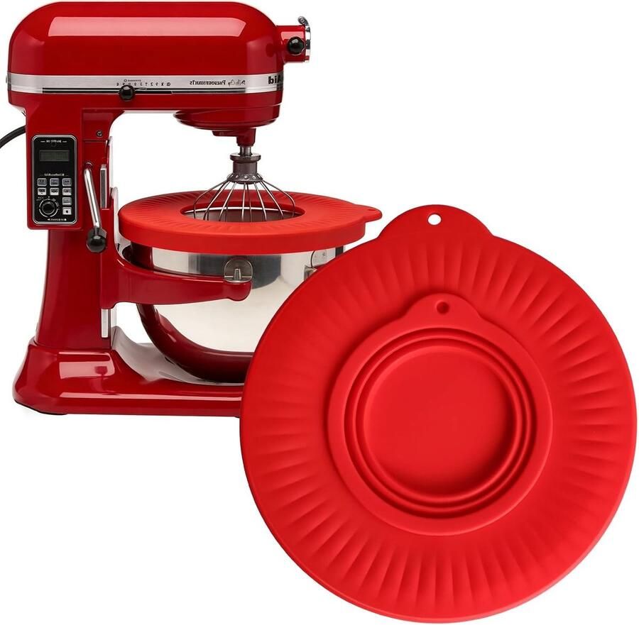 Airtight Silicone Deksel voor Mengkommen van 4.5-5 Quart Geschikt voor Keukenmachines Duurzaam en Voedselveilige Oplossing