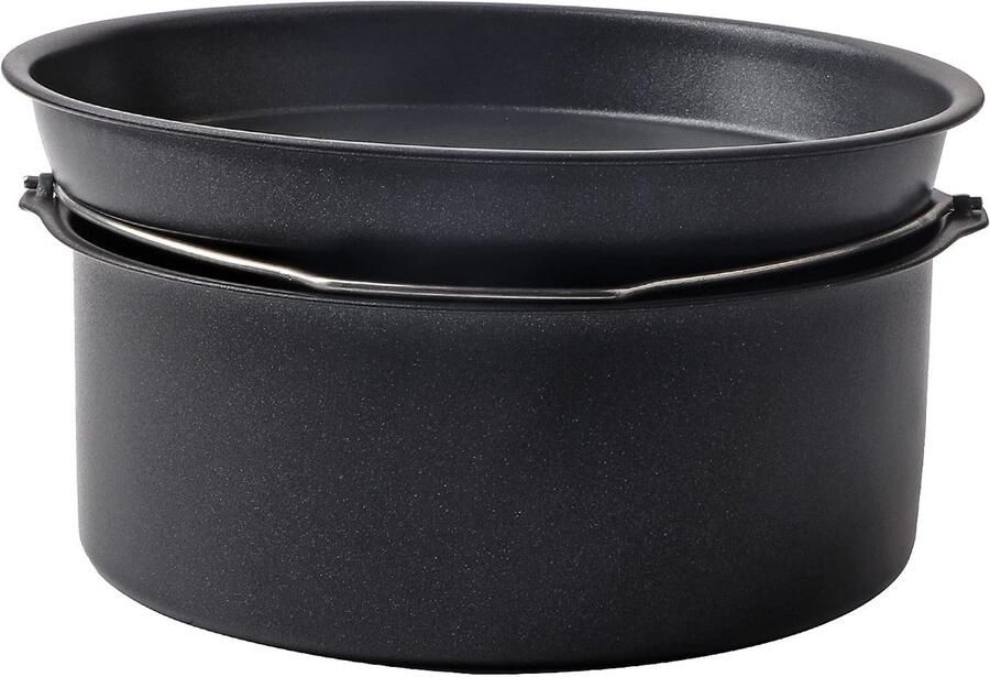Aladdien Air Fryer Accessoires Ronde Taartvorm 8 Inch Pizzapan Ideaal voor Frittata en Lasagne Geschikt voor alle elektrische friteuses