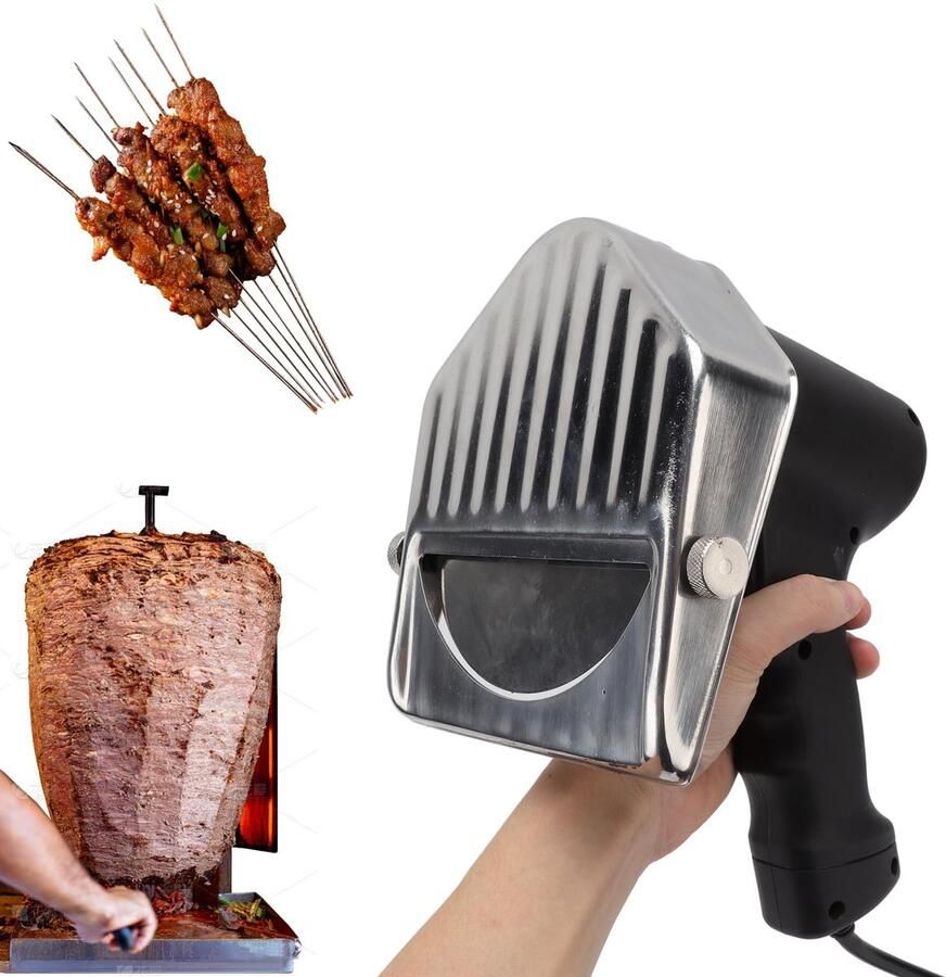 Aladdien Elektrische Kebab Messen Vleessnijder Ergonomisch en Antislip 110-220V Snijden van Shoarma Voor Volwassenen Eenvoudig in gebrui