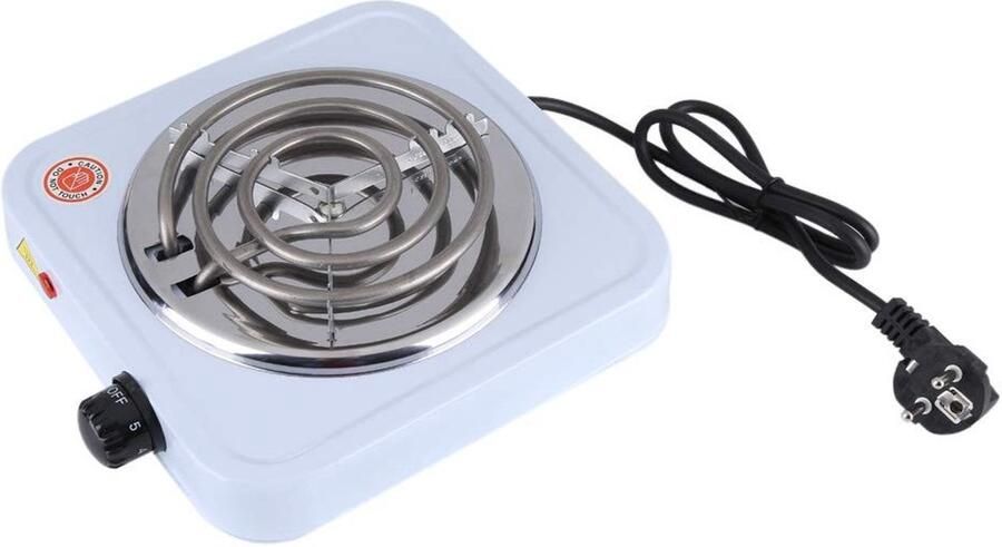 Aladdien Elektrische Kookplaat 1000 Watt Snelle Verwarming Roestvrij staal Koken en Verwarmen Geschikt voor Koffie Water Thee Compac