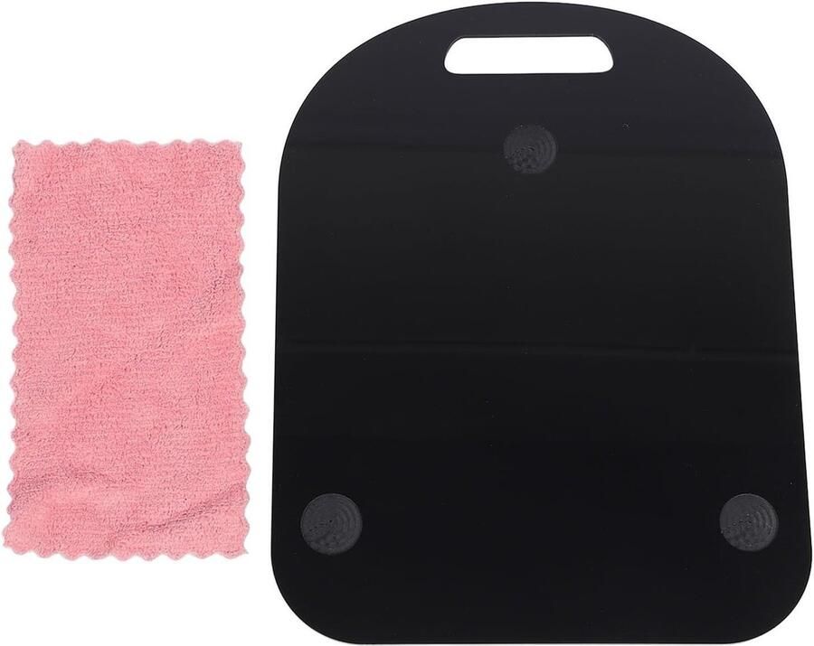 Allecto Acryl Sliding Board Blender Accessoire Zwart Keukenbenodigdheden Keukenmachine Geschikt voor TM5 TM6 36x28cm Stevig Gemakkelijk te rollen Onder kast Wielen