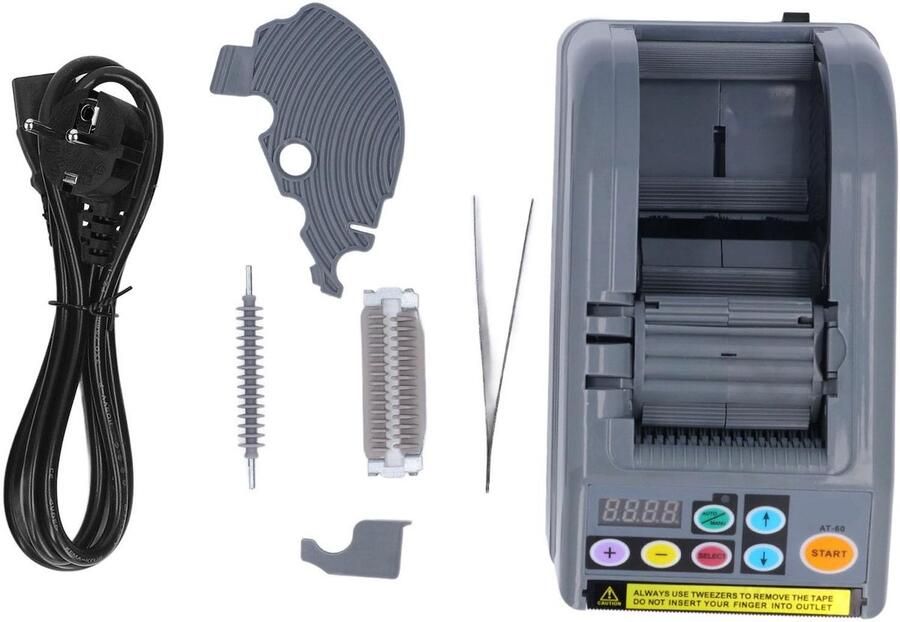 Allecto Automatische Tapedispenser Elektrisch Snijapparaat Hoge Nauwkeurigheid Handmatig en Automatisch Antistatisch ABS Geschikt voor