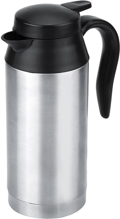 Allecto Autowaterkoker Draagbare waterkoker Ideaal voor onderweg Roestvrij staal Koffie en thee 750 ml 12 V